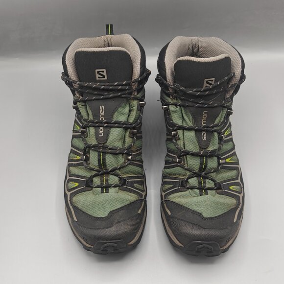 Salomon X Ultra Mid 2 GTX Gore-Tex Hiking Shoes 371032 Green Men's - Picture 3 of 11